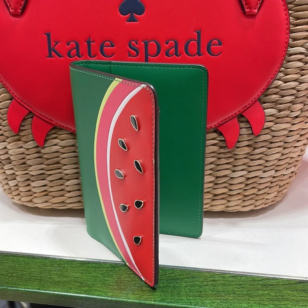 Kate Spade Watermelon Passport Holder NWT